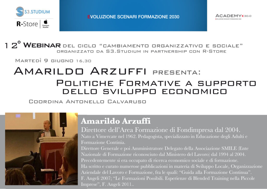 Amarildo Arzuffi - I Martedì di S3.Studium